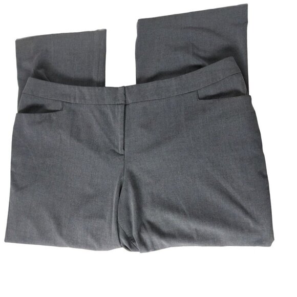 Lane Bryant Women's Straight Leg Gray Dress Pants Plus Size 26 - Picture 1 of 6
